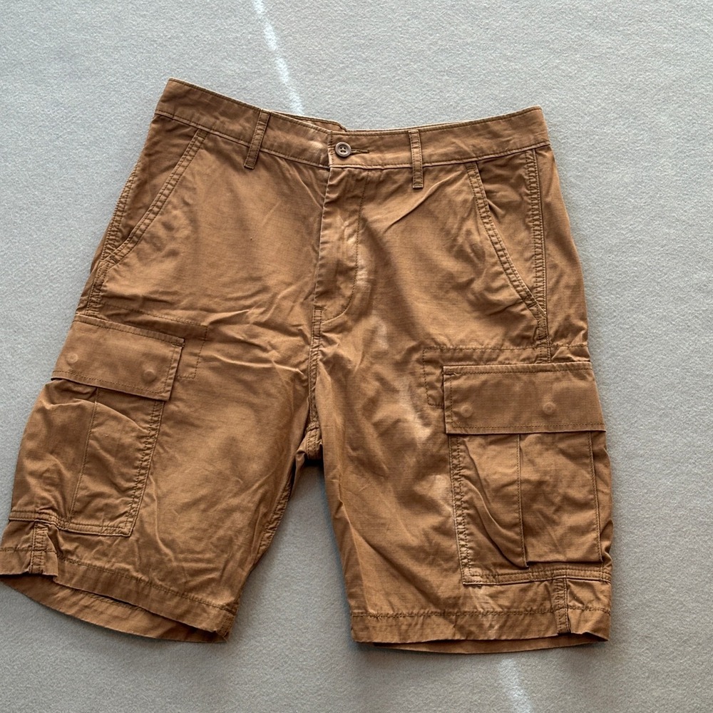 Levi Strauss & Co Mens Brown Ripstop Cargo Shorts 23251-0011 W30